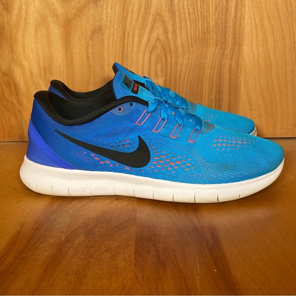 Womens 8.5 Nike Free RN Athletic Shoes Blue SEF0724 - Picture 1 of 8